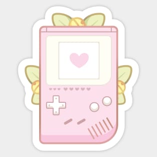 Cute Cozy Pink GameBoy Retro Handheld Console Sticker